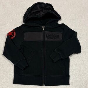Hanna Andersson darth vader Star Wars Black Kids mask Hoodie boys 100cm us 4